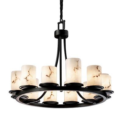 LumenAria Dakota 12 Light Chandelier by Justice Design Group - Starlight Lighting USA and Canada